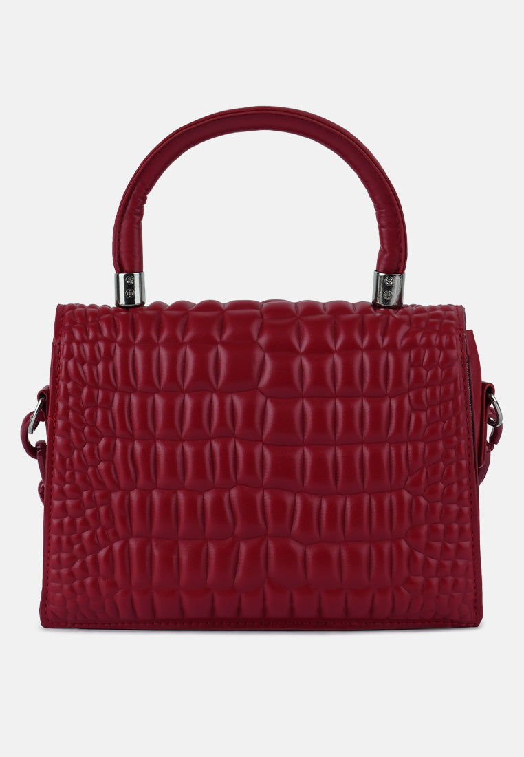 textured envelop sling bag#color_pink