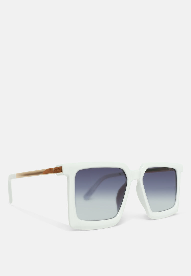 the pristine square sunglasses#color_white-purple