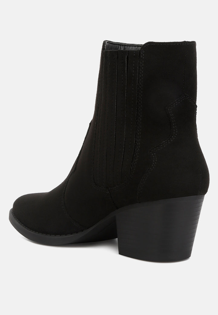 tiago ankle length low heel cowboy boots#color_black