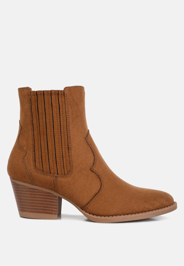 tiago ankle length low heel cowboy boots#color_tan