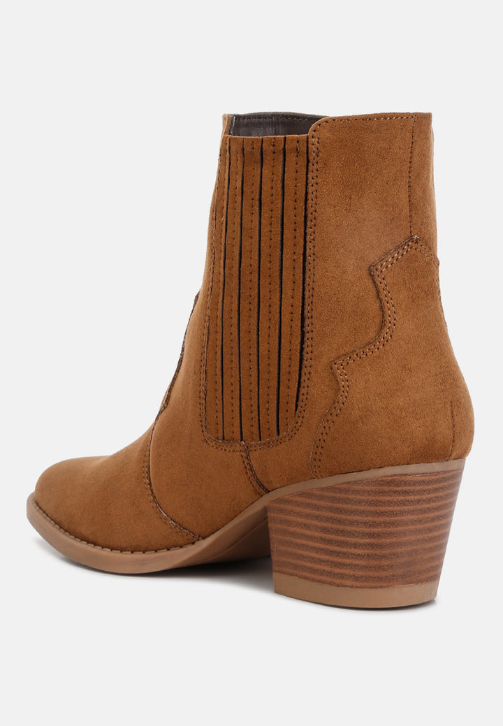 tiago ankle length low heel cowboy boots#color_tan