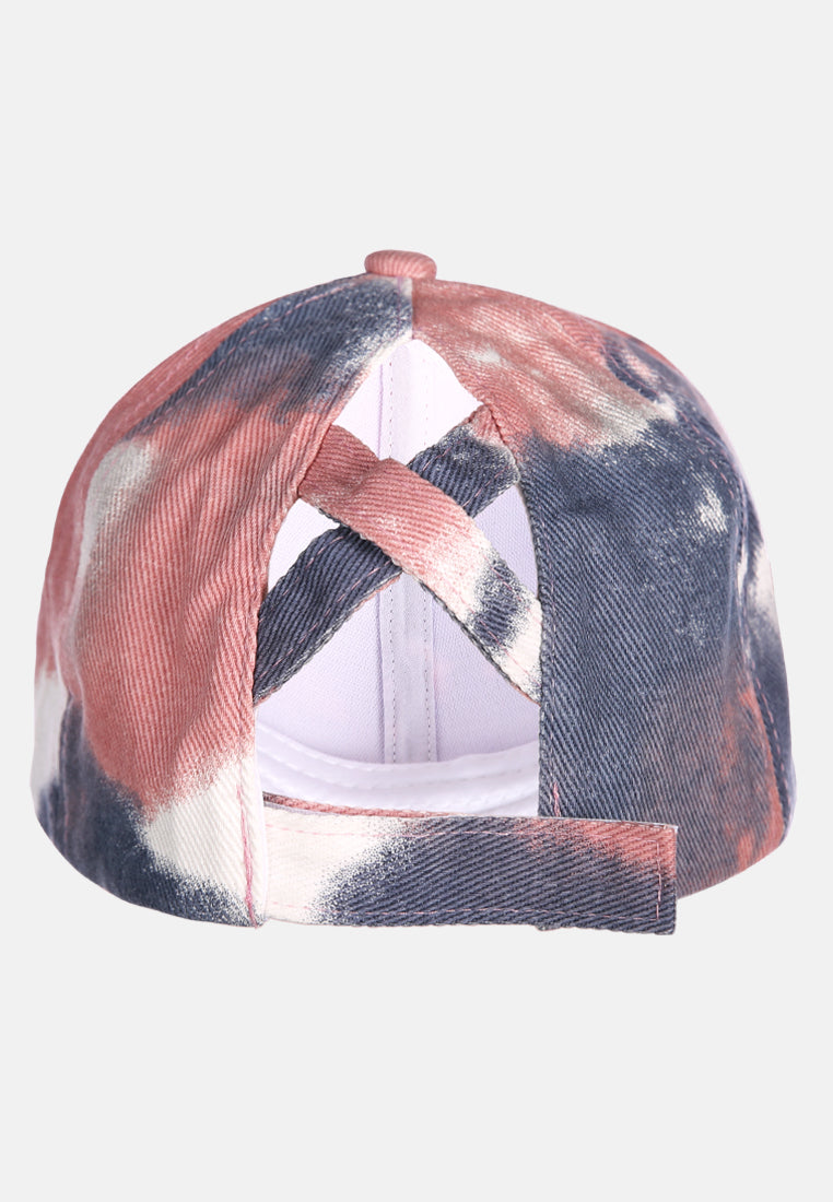tie dye baseball cap#color_brown