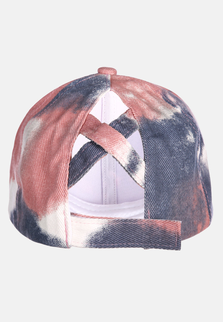 tie dye baseball cap#color_brown