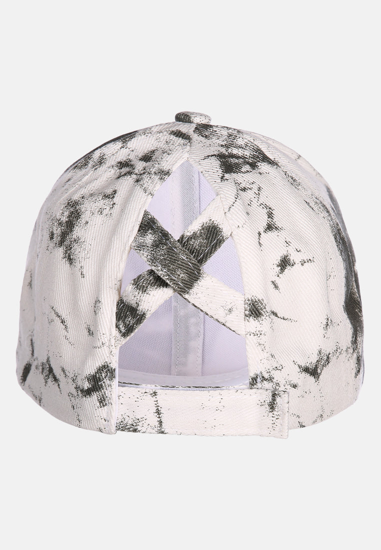 tie dye baseball cap#color_white