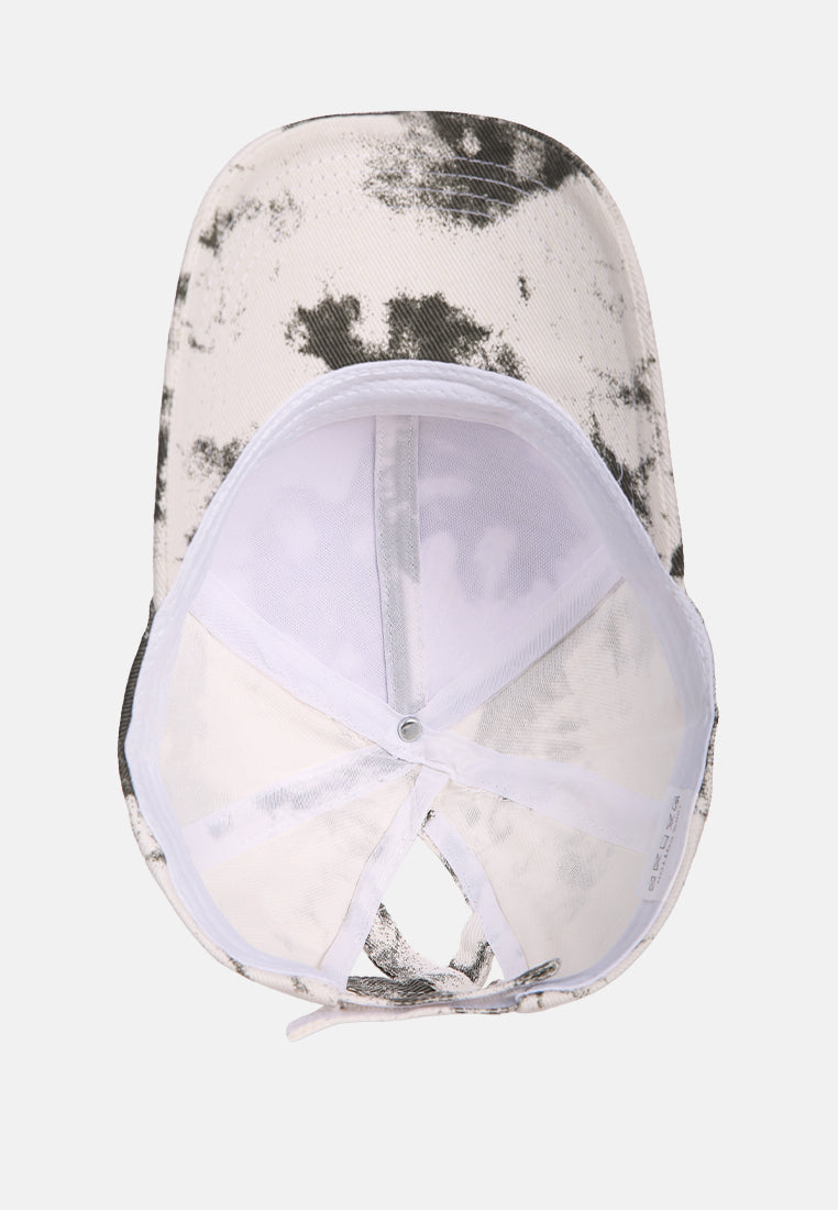 tie dye baseball cap#color_white