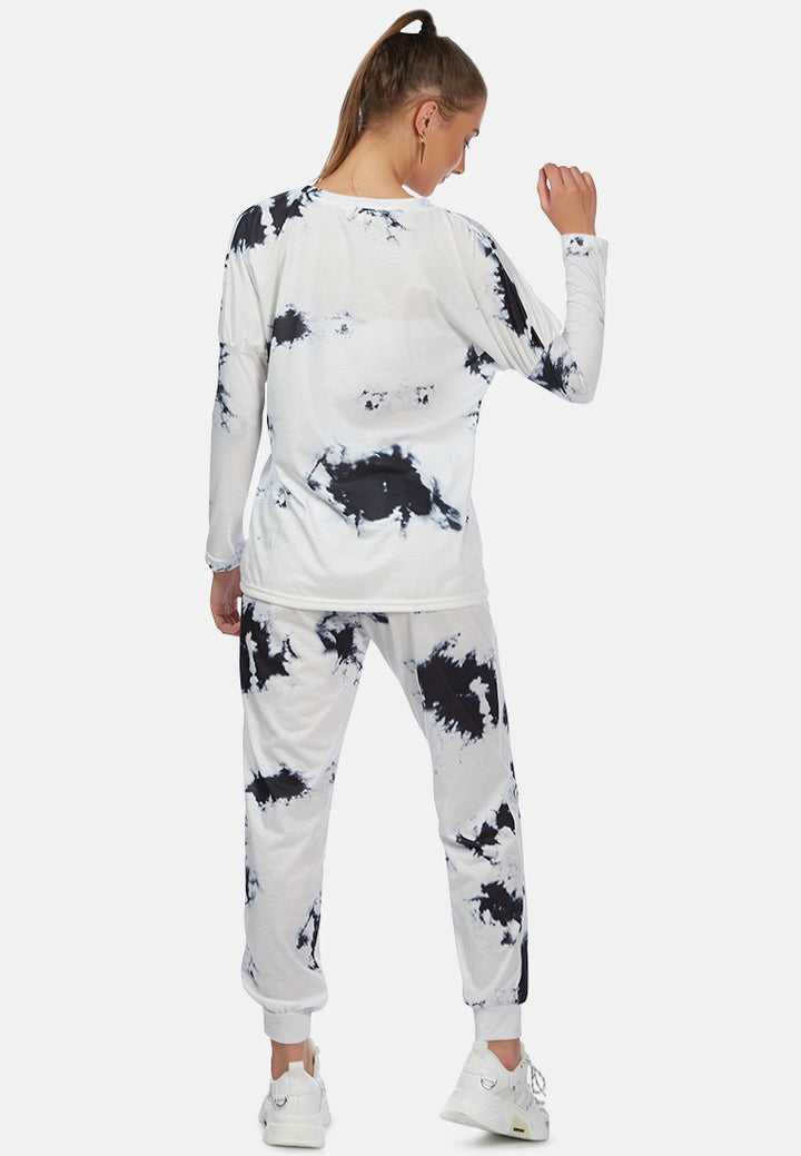 tie dye full sleeve top#color_blue-white
