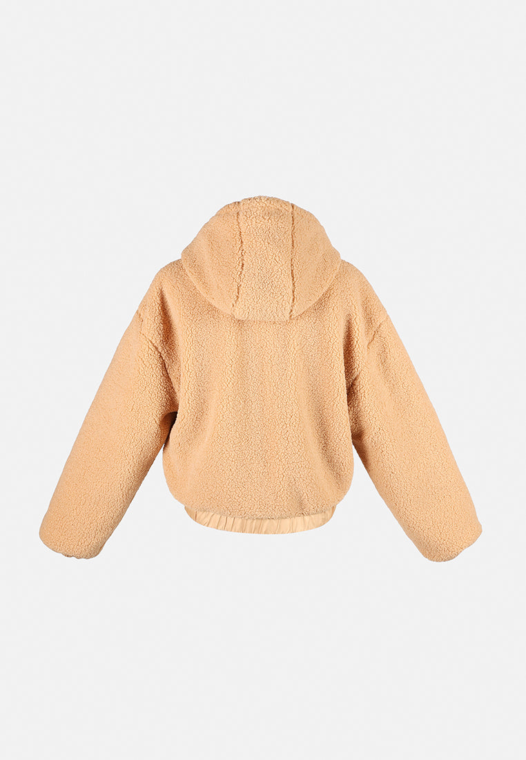 too-much-drama hoodie jacket by ruw#color_taupe