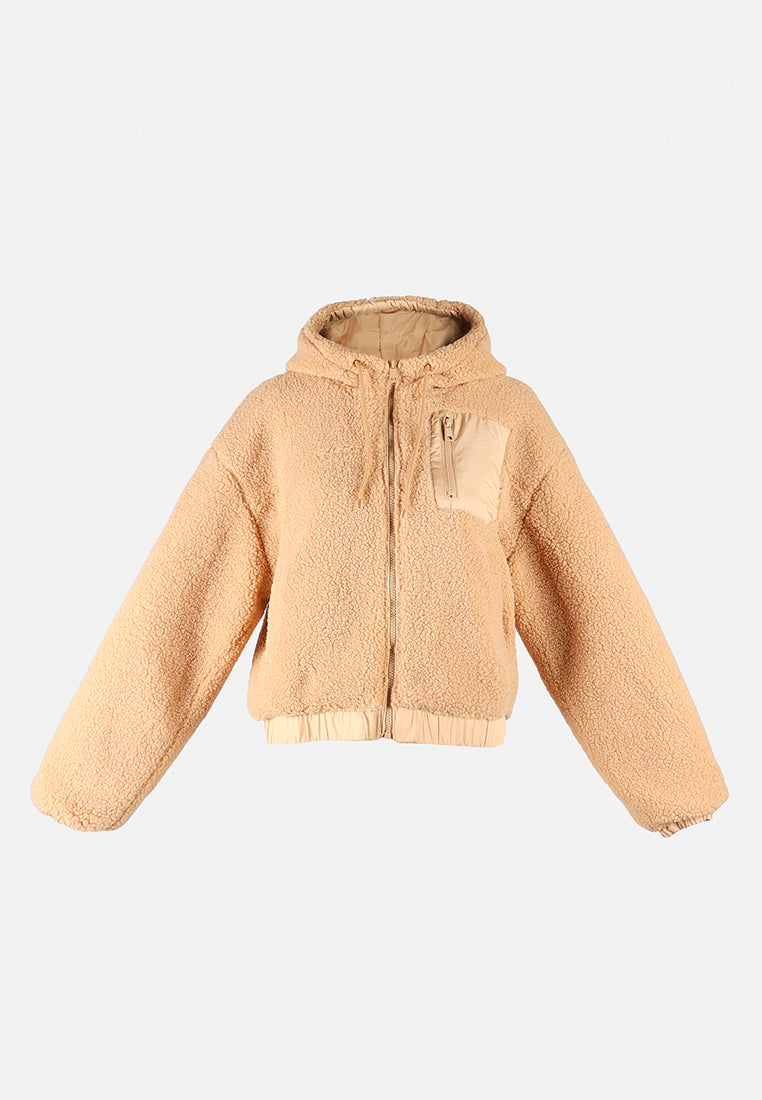 too-much-drama hoodie jacket by ruw#color_taupe