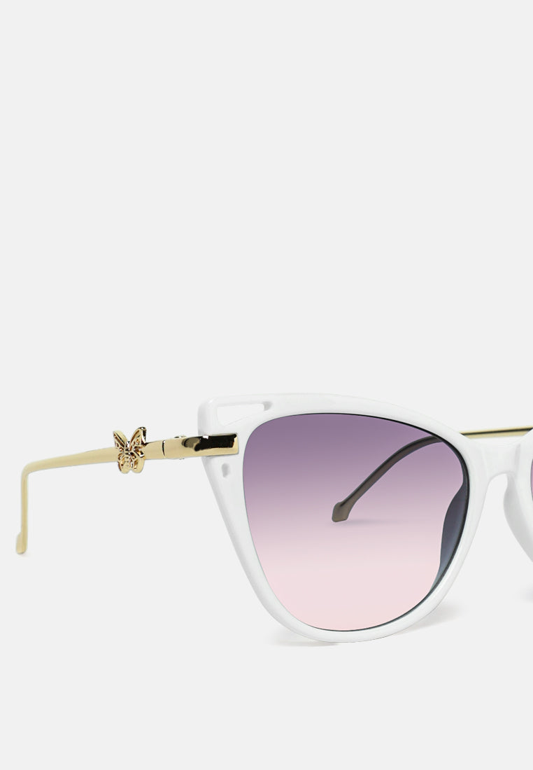 too much drama retro cat eye sunglasses#color_purple