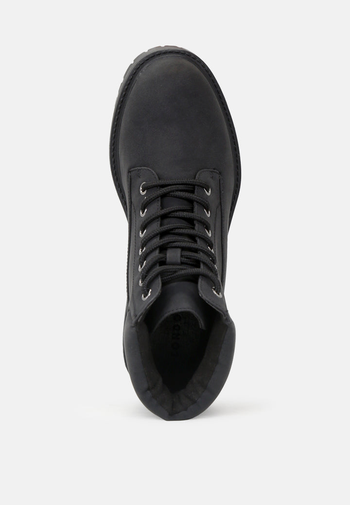 tracy hardcore and strong combat boots#color_black