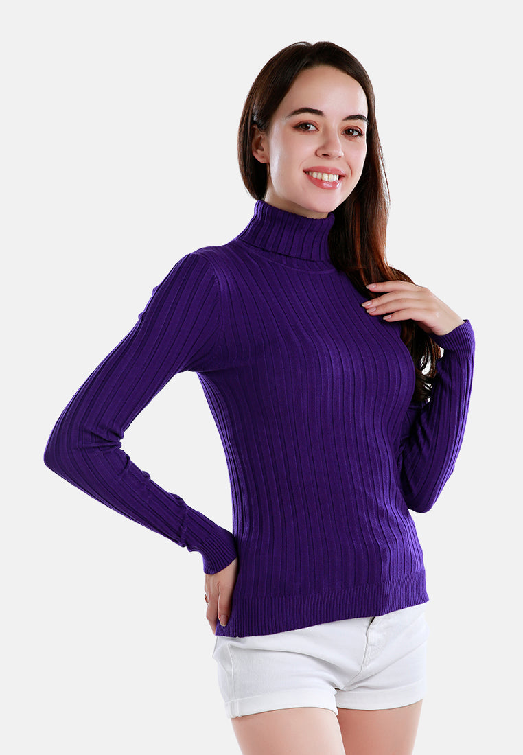 turtleneck sweater top#color_purple
