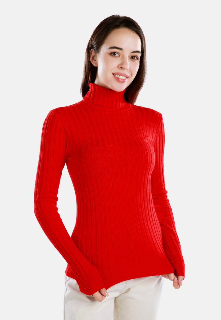 turtleneck sweater top#color_red