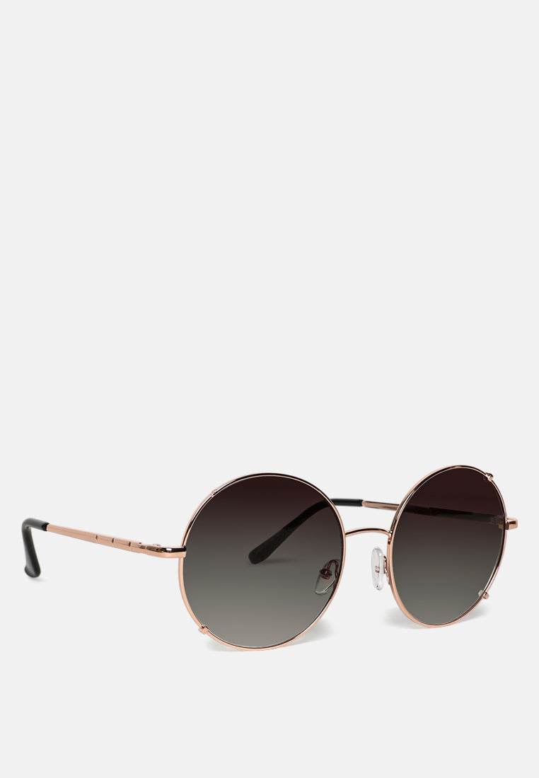 uber cool tinted round sunglasses#color_black