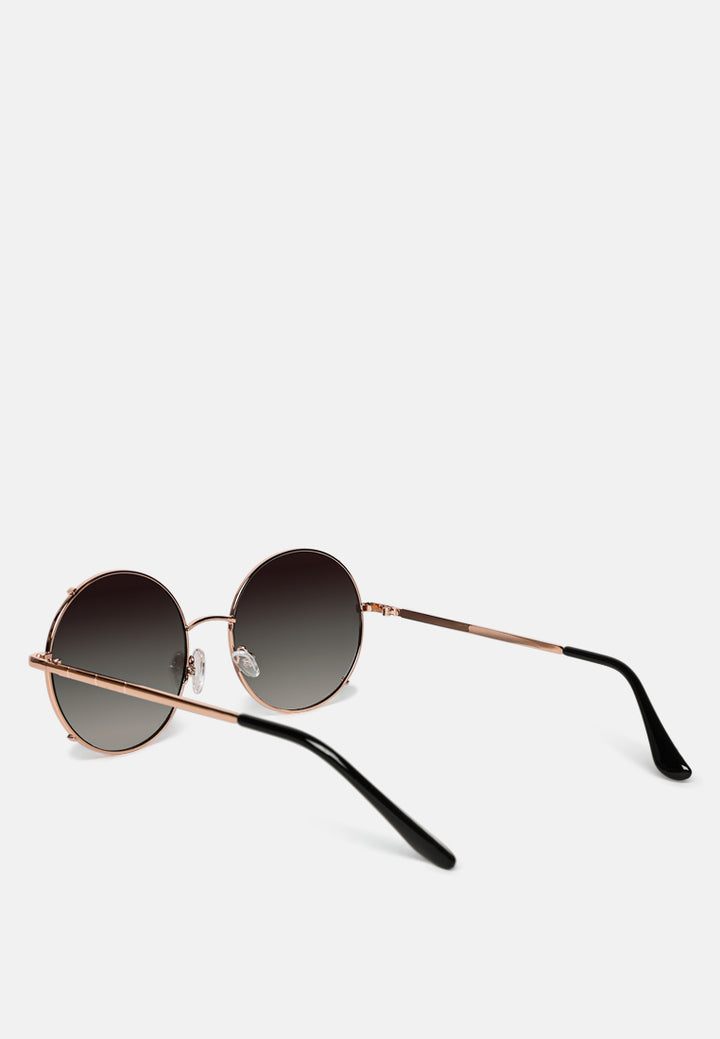 uber cool tinted round sunglasses#color_black