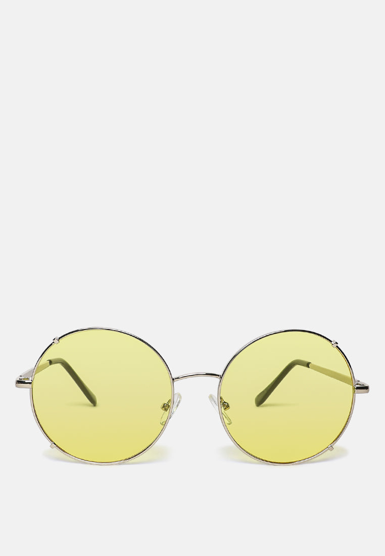 uber cool tinted round sunglasses#color_yellow