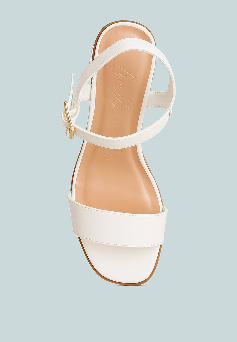 stacked heel sandals by ruw#color_white