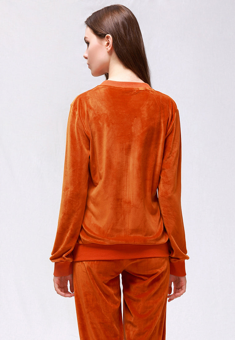 velvet embroidery jacket#color_brown