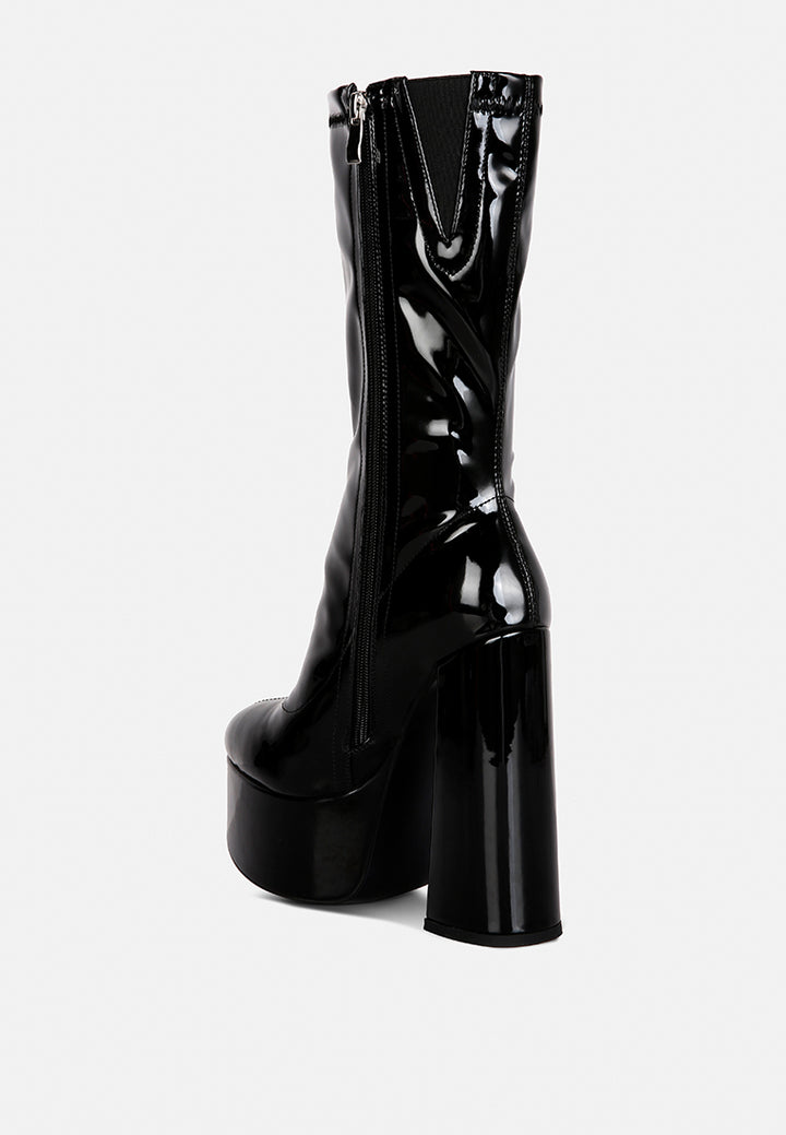 vinkele block heeled ankle boot by ruw#color_black