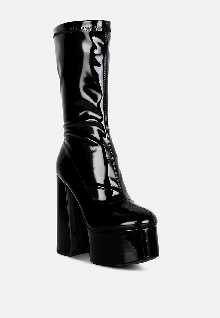 vinkele block heeled ankle boot by ruw#color_black