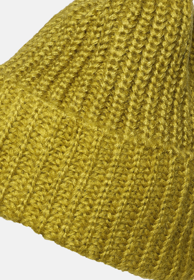 waffle cuff beanie#color_khaki-green