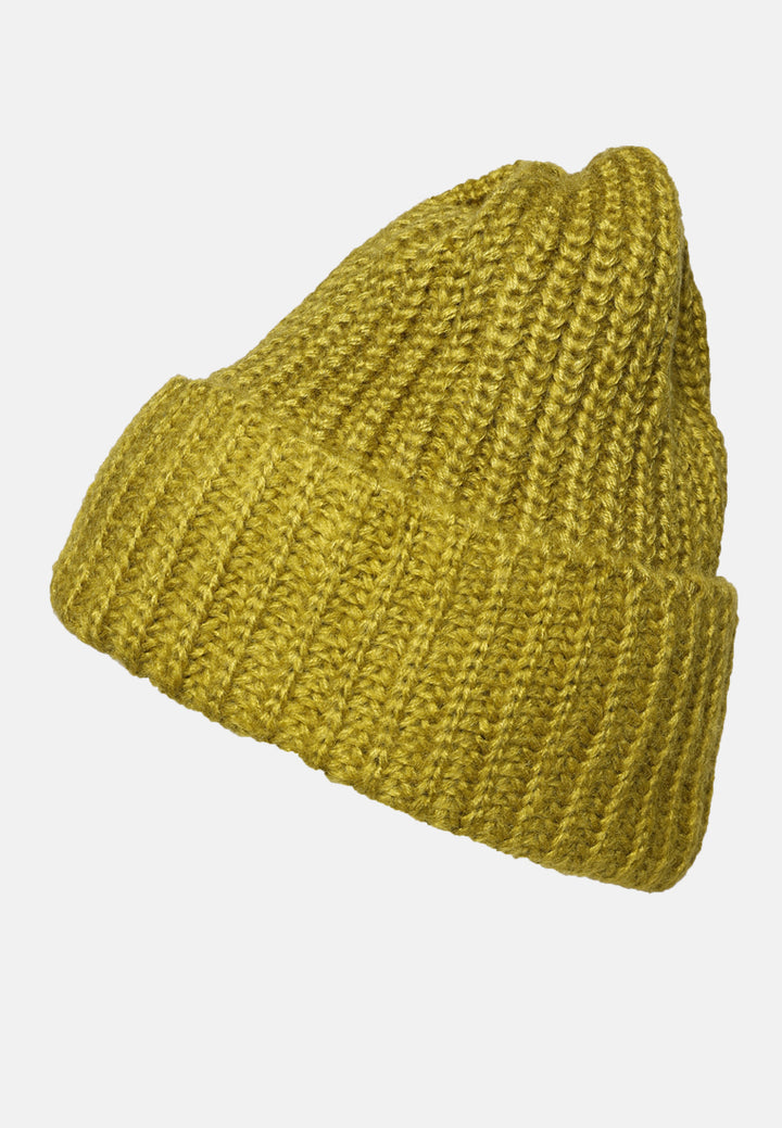 waffle cuff beanie#color_khaki-green