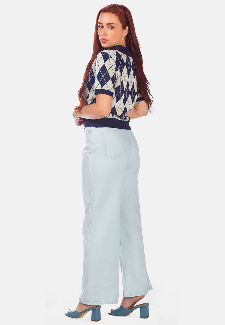 wide leg washed jeans pants#color_light-blue