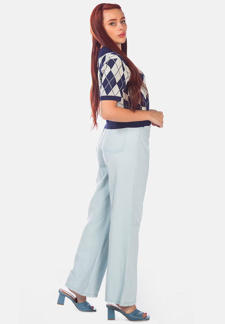 wide leg washed jeans pants#color_light-blue