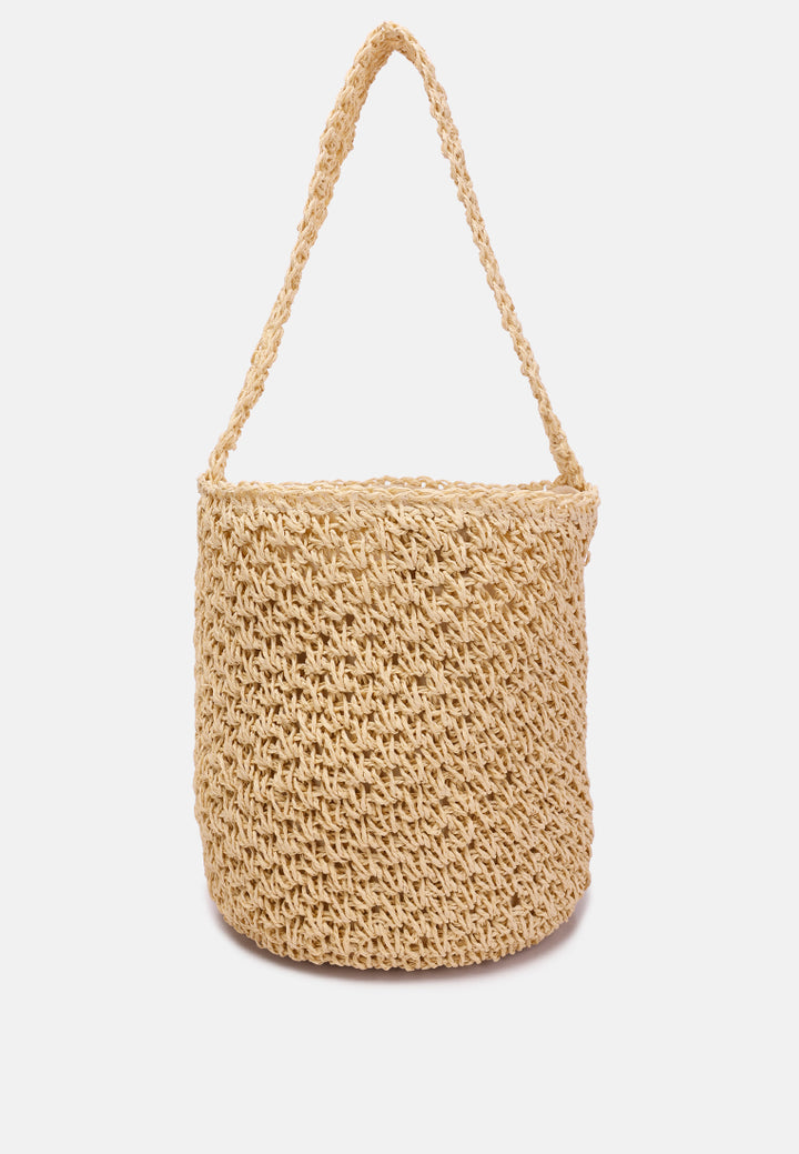 woven straw satchel bag#color_beige