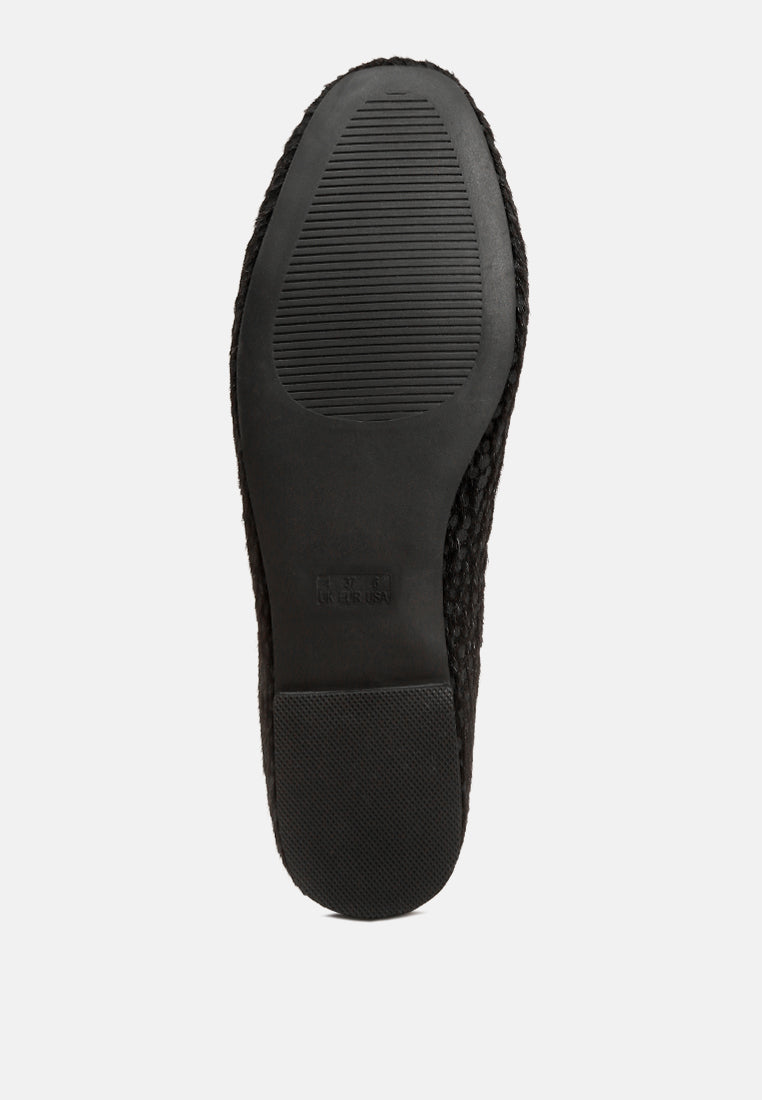 animal print flat bow ballerinas#color_black