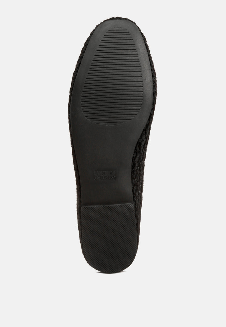 animal print flat bow ballerinas#color_black