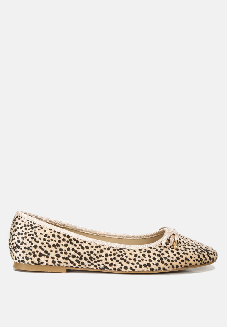 animal print flat bow ballerinas#color_leopard