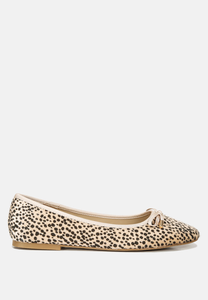 animal print flat bow ballerinas#color_leopard