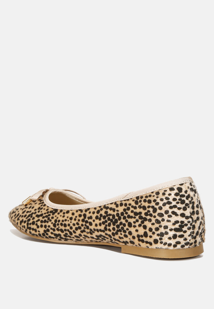 animal print flat bow ballerinas#color_leopard