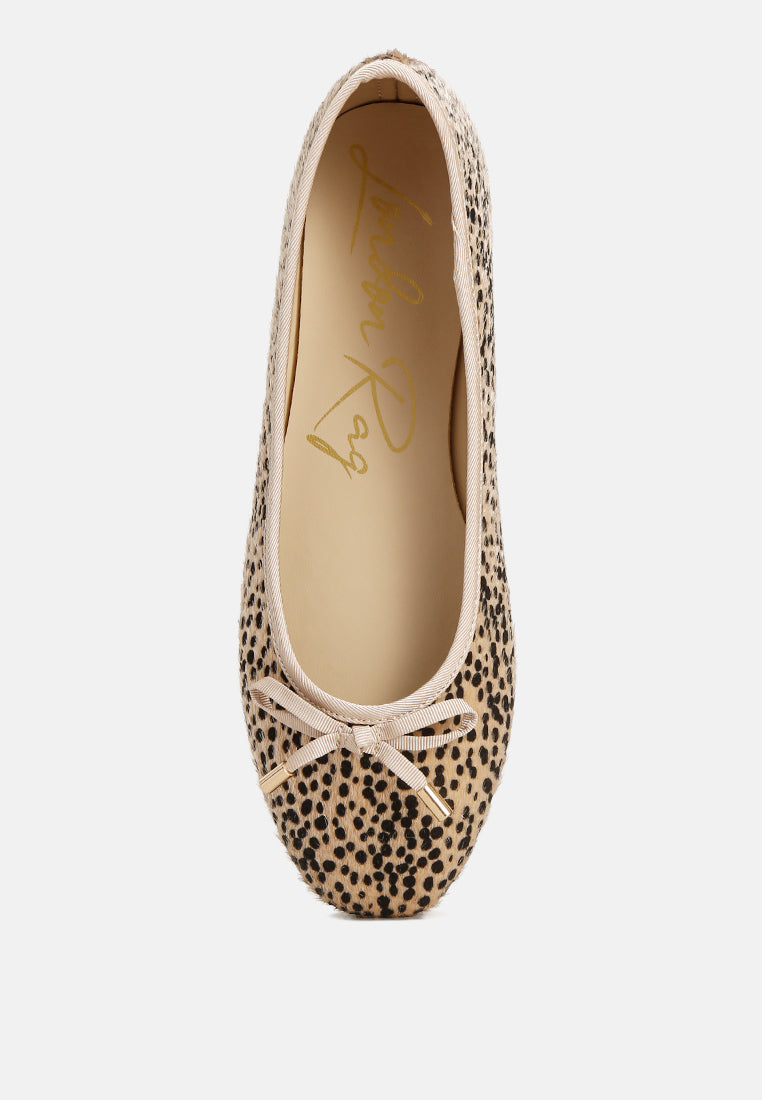 animal print flat bow ballerinas#color_leopard
