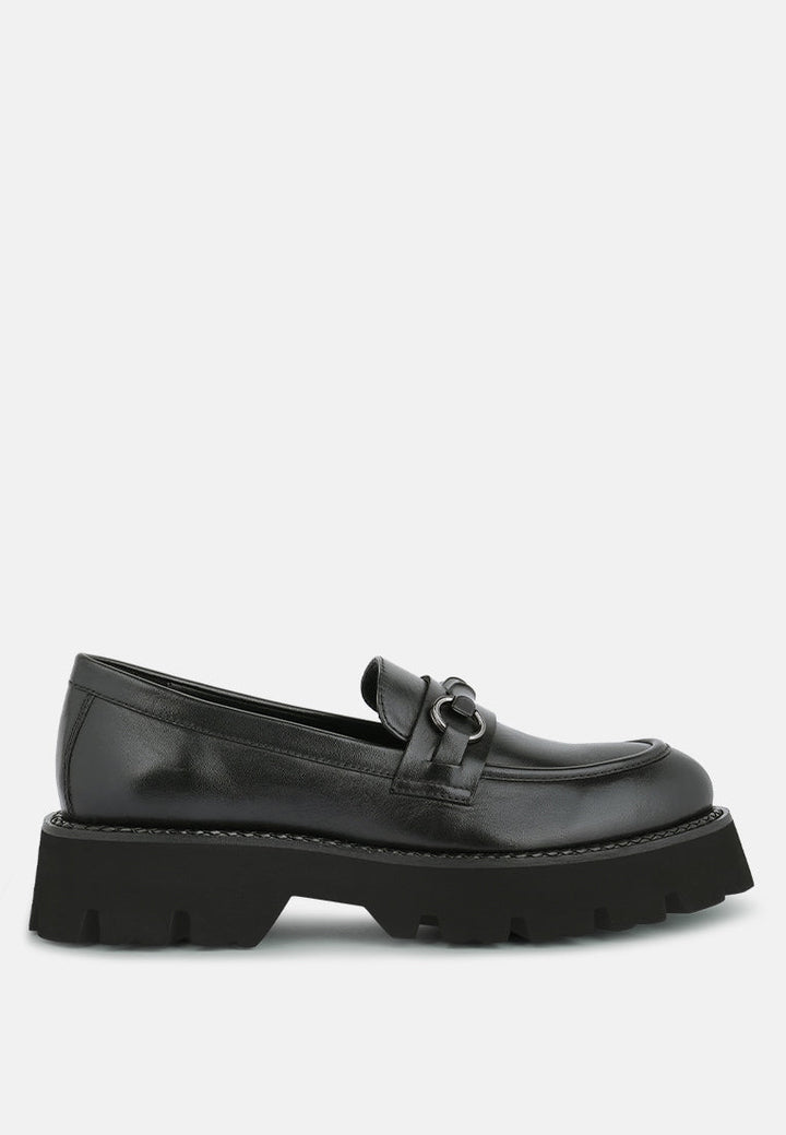 cheviot chunky leather loafers by ruw#color_black