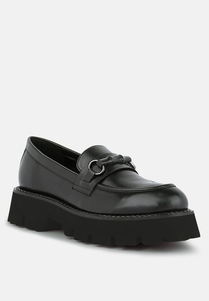 cheviot chunky leather loafers by ruw#color_black