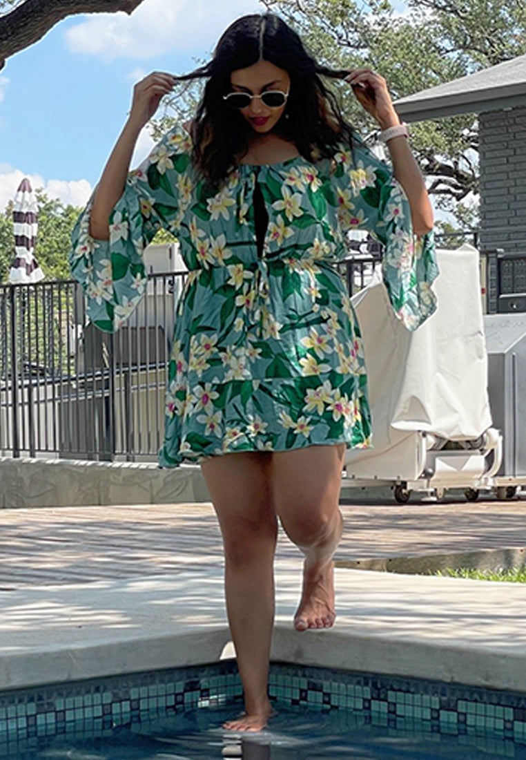 happy as ever sun dress#color_green-prints