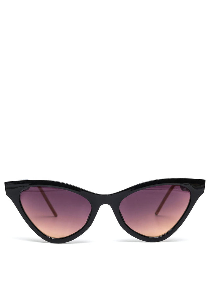 striped temple cateye glasses#color_black