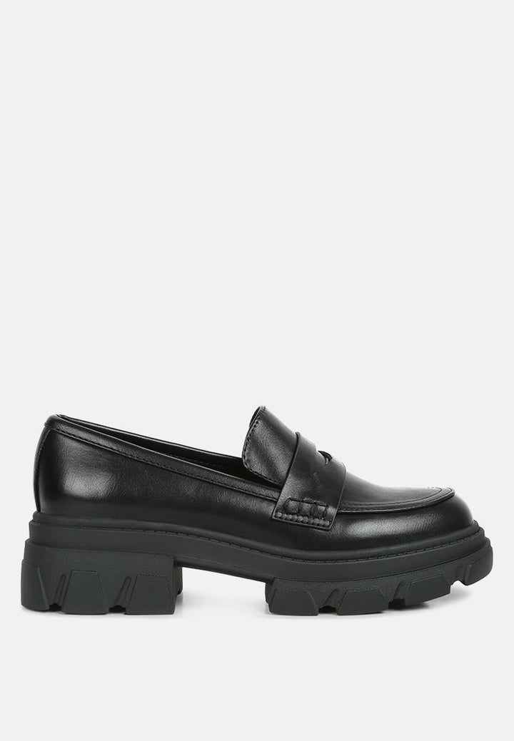 kyro wagon platform heel loafers by ruw#color_black