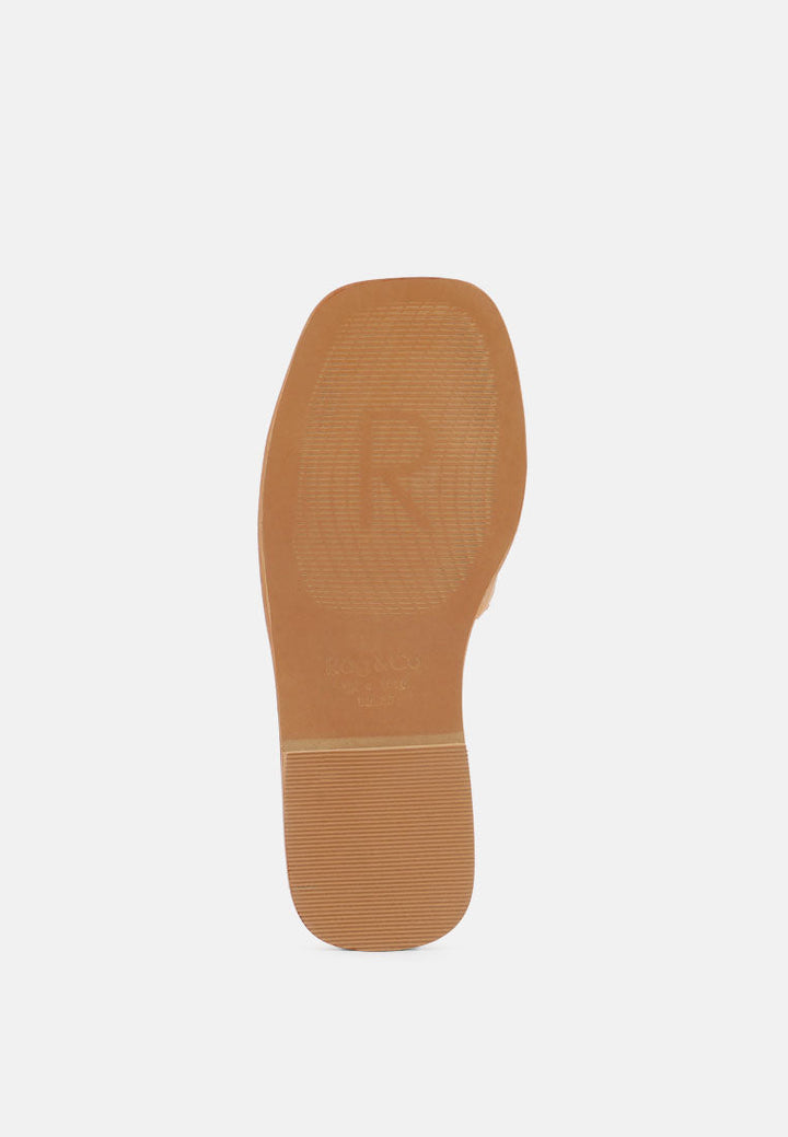 odalta handcrafted quilted summer flats by ruw#color_beige