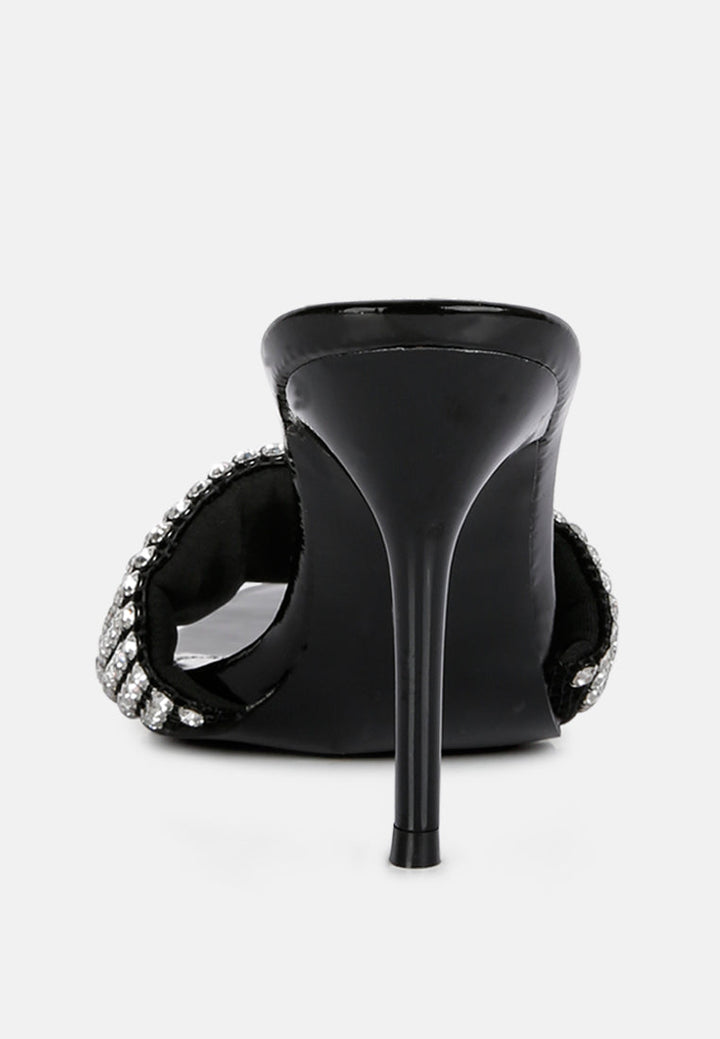 adina diamante embellished slip on sandals by ruw#color_black