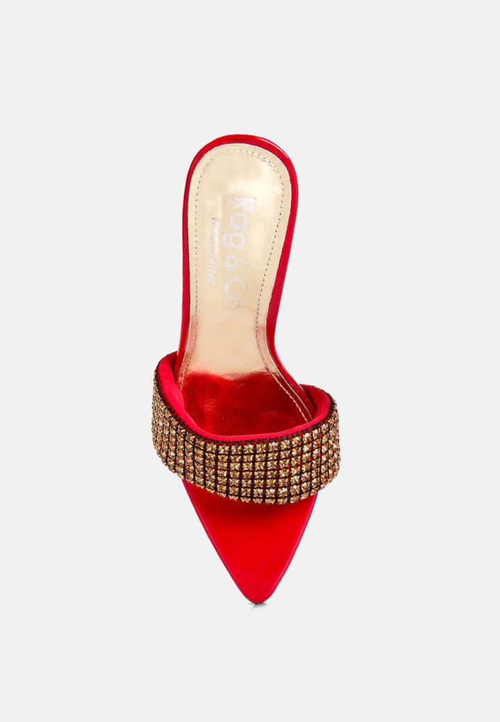 adina diamante embellished slip on sandals by ruw#color_red