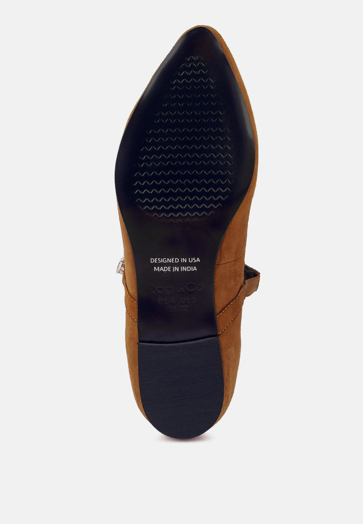 assisi fine suede maryjane ballet flats by ruw#color_tan