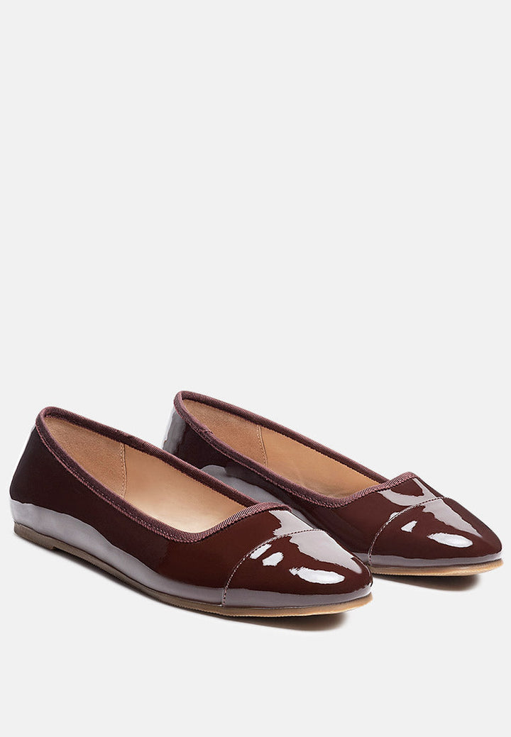 camella round toe ballerina flat shoes by ruw#color_espresso