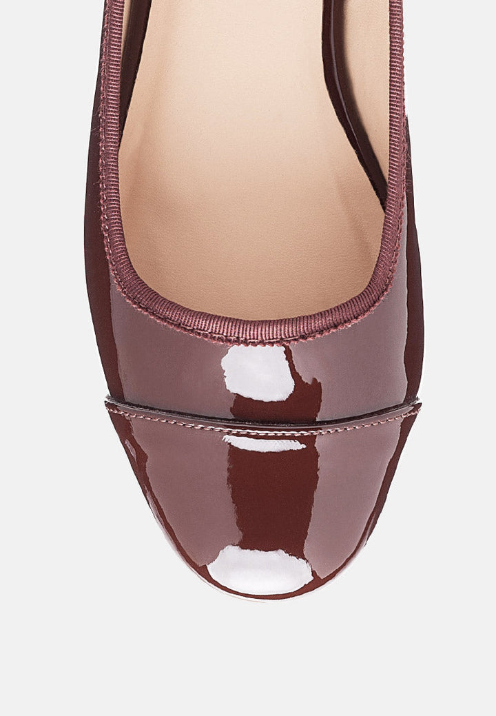 camella round toe ballerina flat shoes by ruw#color_espresso