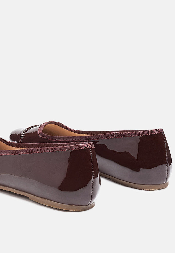 camella round toe ballerina flat shoes by ruw#color_espresso