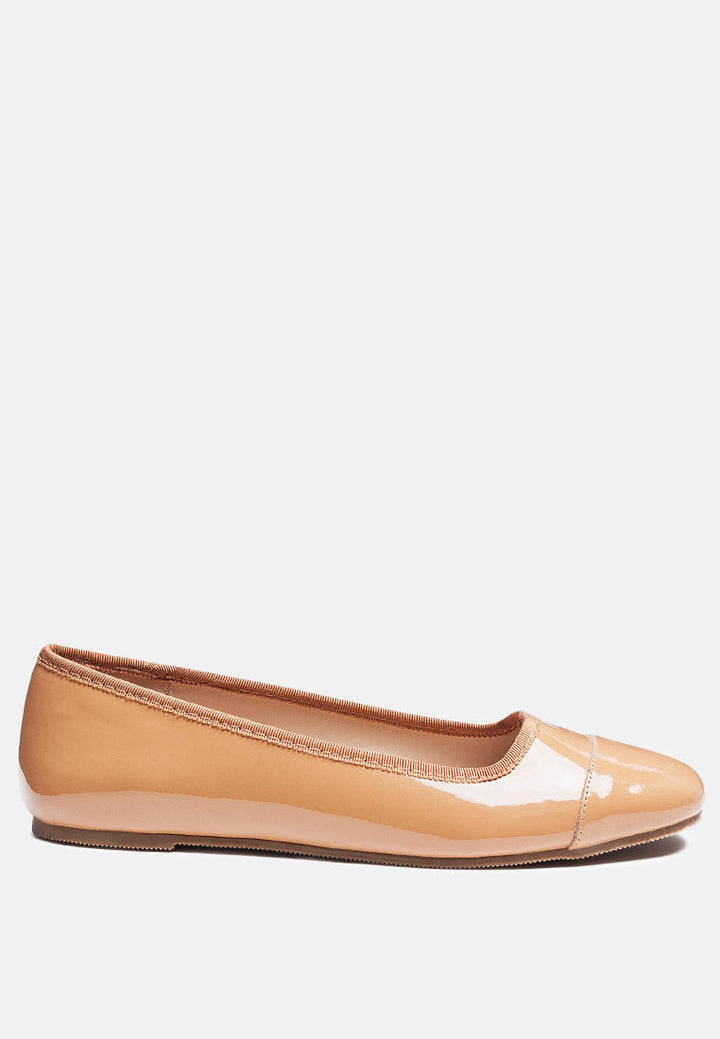 camella round toe ballerina flat shoes by ruw#color_macchiato