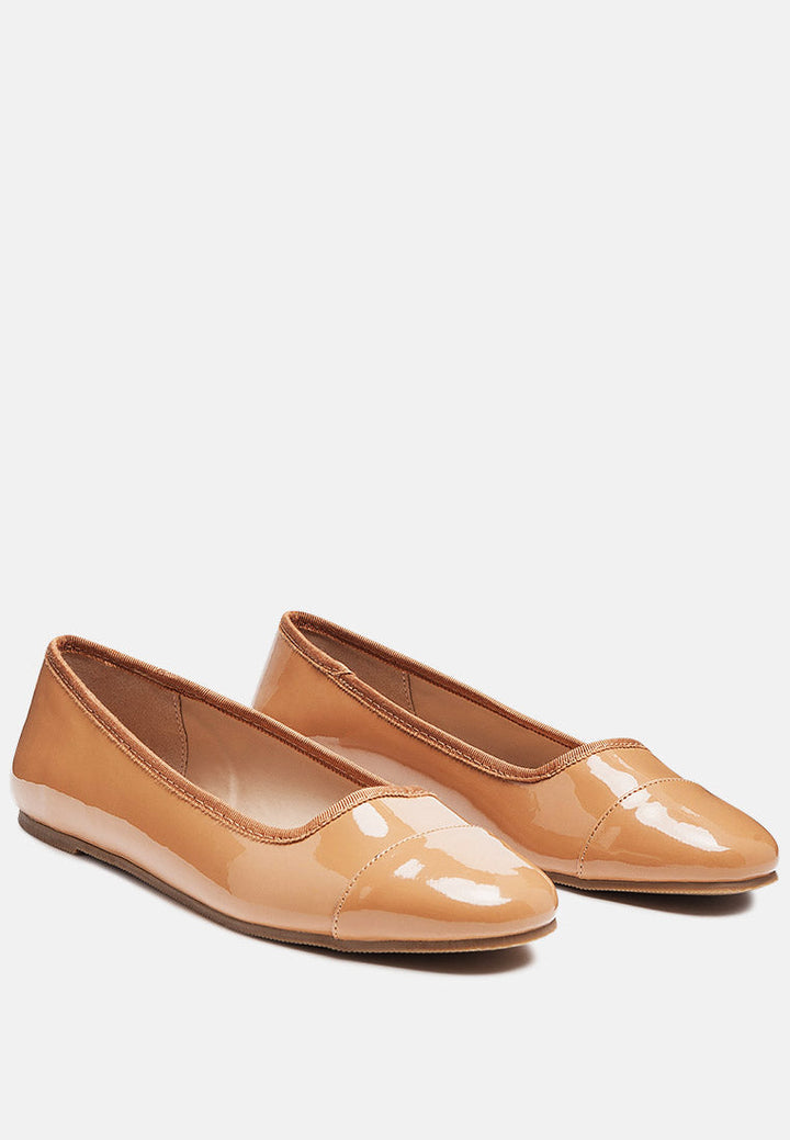 camella round toe ballerina flat shoes by ruw#color_macchiato