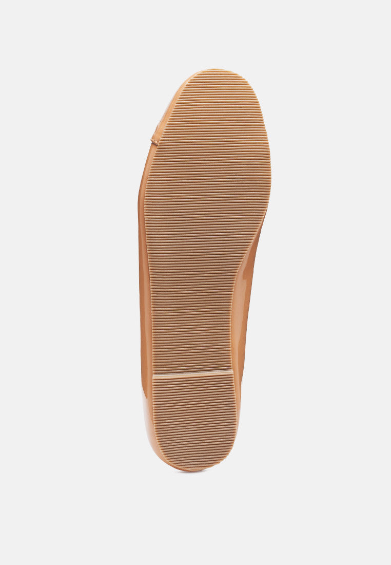 camella round toe ballerina flat shoes by ruw#color_macchiato