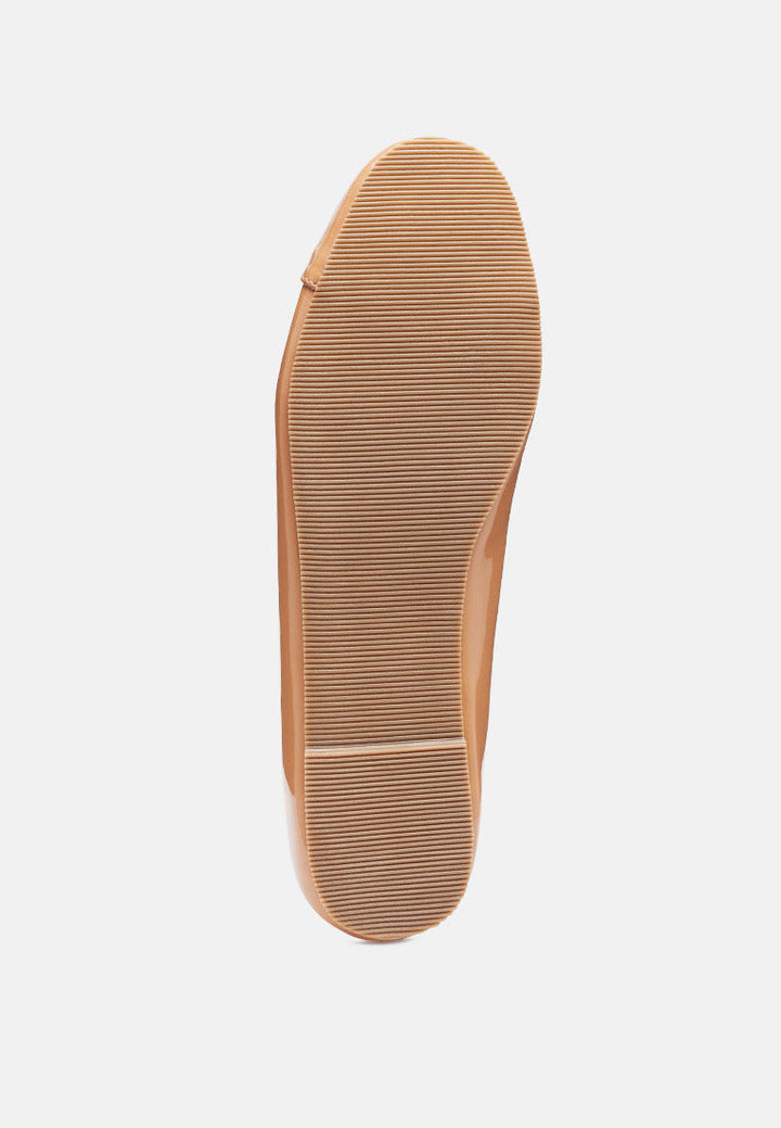 camella round toe ballerina flat shoes by ruw#color_macchiato